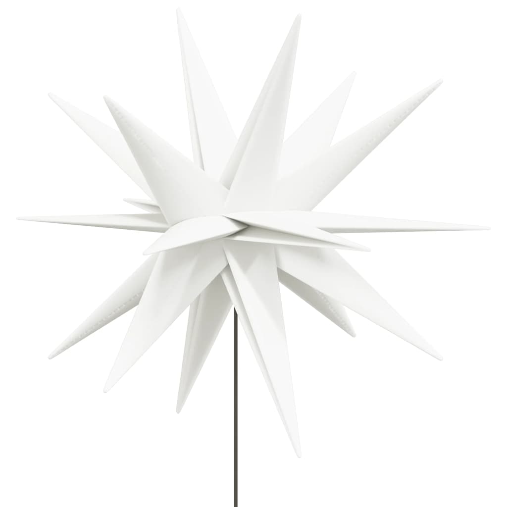 vidaXL Ozdoby świetlne LED z prętami, składane, 3 szt., białe, 35 cm