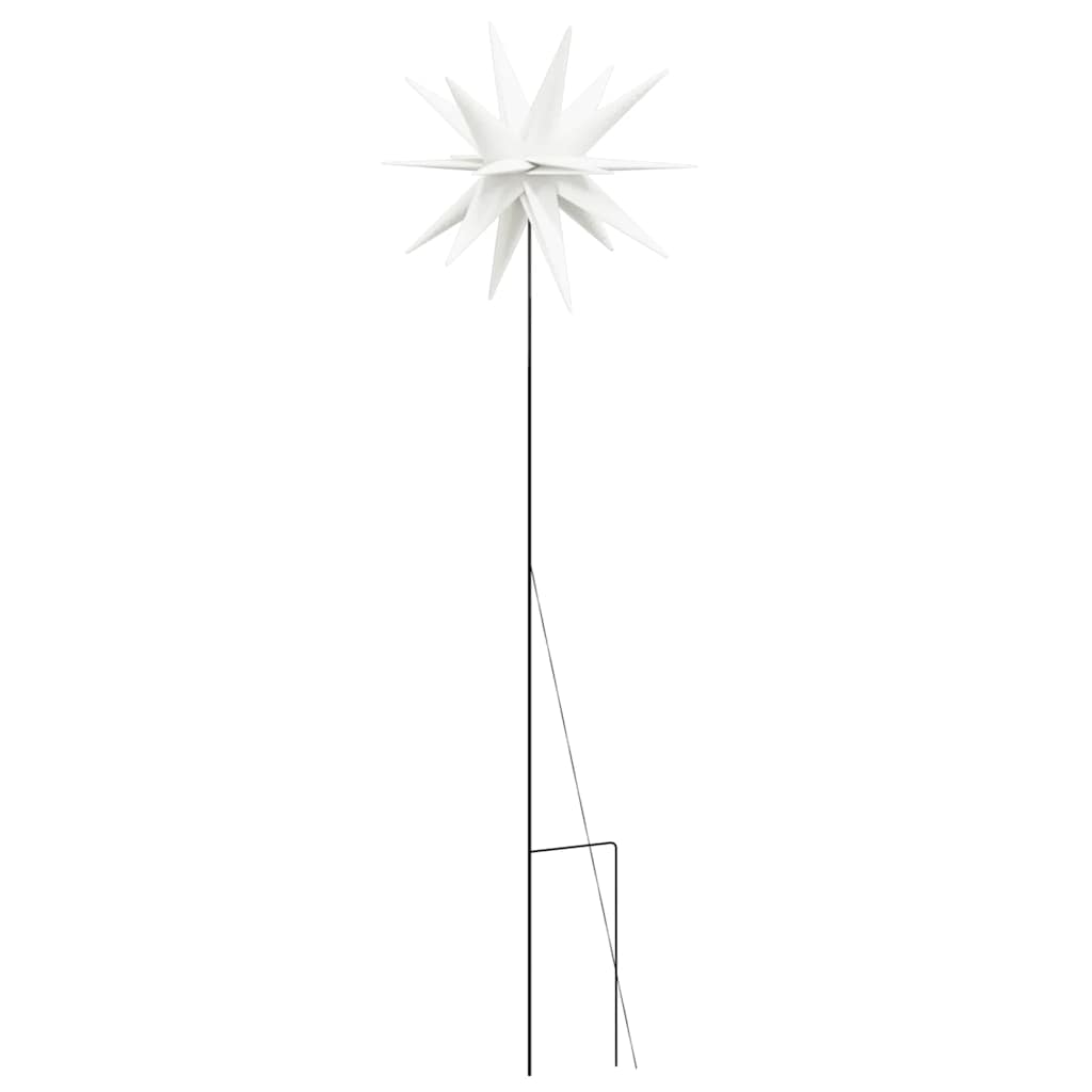 vidaXL Ozdoby świetlne LED z prętami, składane, 3 szt., białe, 35 cm