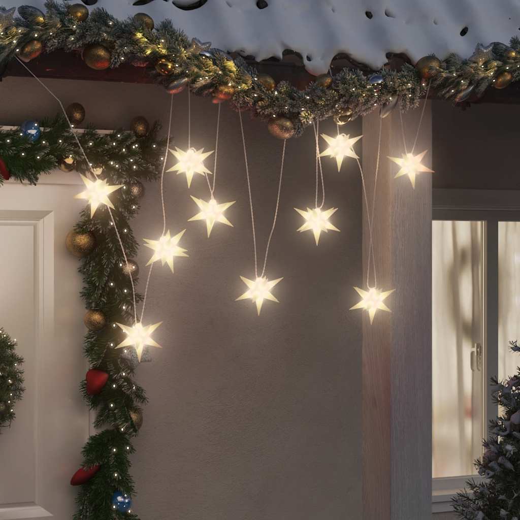vidaXL Sznur świecących lampek, 10 LED, białe, 10 cm