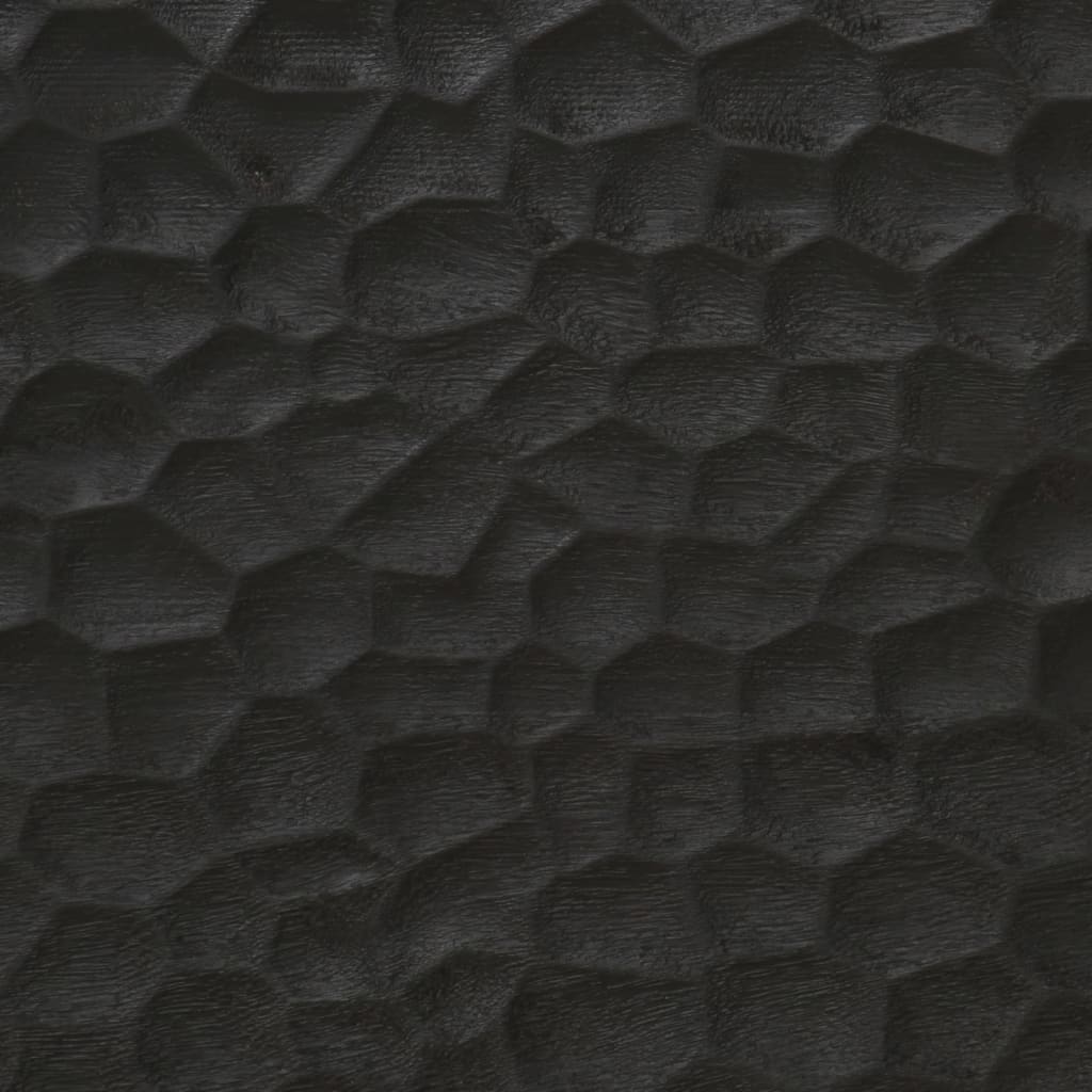 vidaXL Szafki nocne, 2 szt., czarne, 40x33x46 cm, lite drewno mango