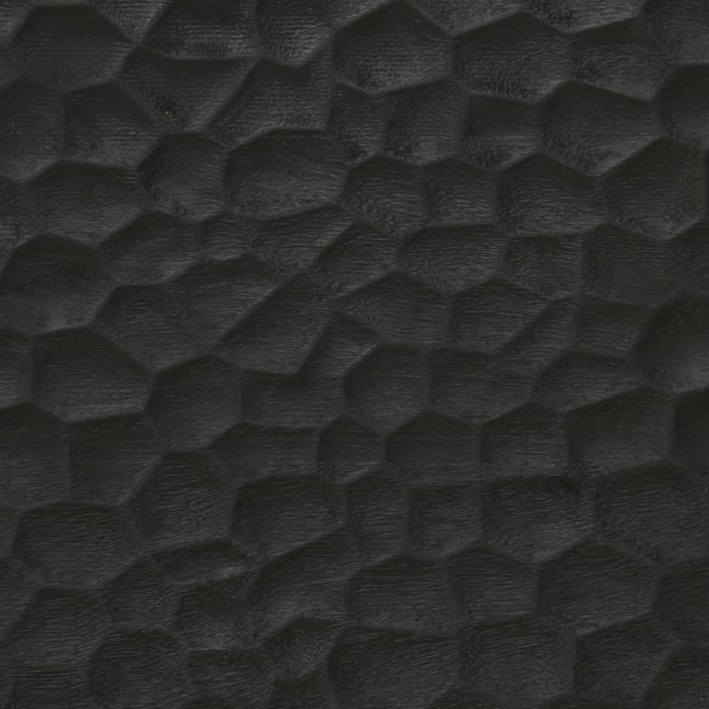 vidaXL Szafka, czarna, 60x33x75 cm, lite drewno mango