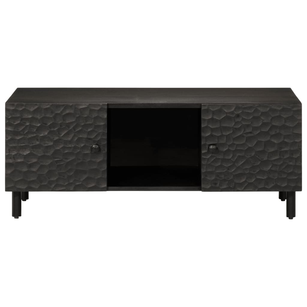 vidaXL Stolik kawowy, czarny, 100x54x40 cm, lite drewno mango