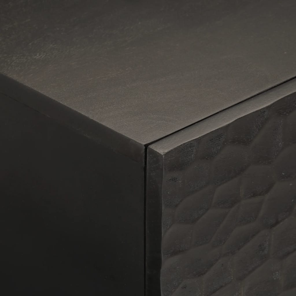 vidaXL Stolik kawowy, czarny, 100x54x40 cm, lite drewno mango