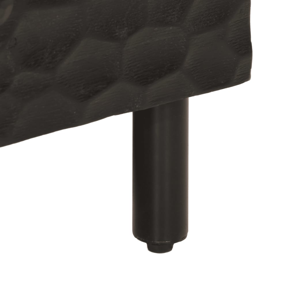 vidaXL Stolik kawowy, czarny, 100x54x40 cm, lite drewno mango