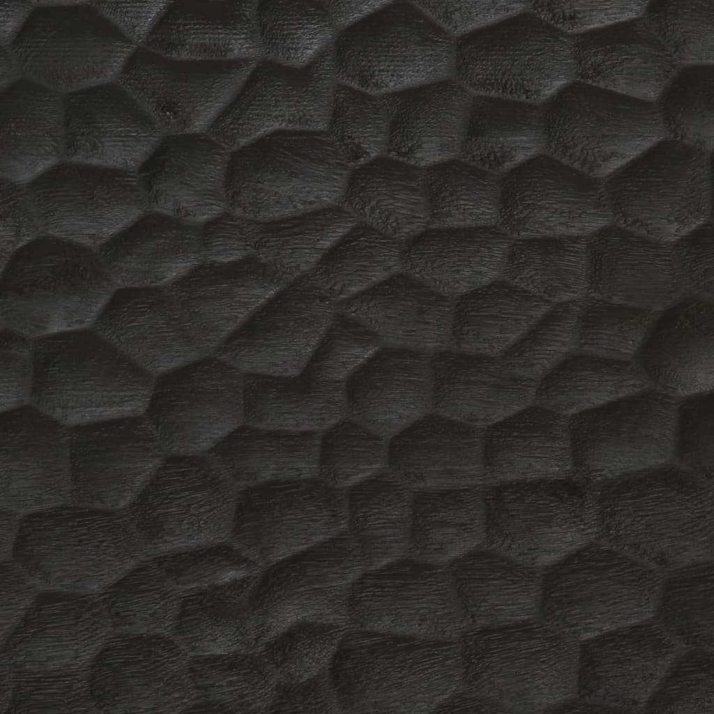 vidaXL Stolik kawowy, czarny, 100x54x40 cm, lite drewno mango