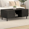 vidaXL Stolik kawowy, czarny, 100x54x40 cm, lite drewno mango