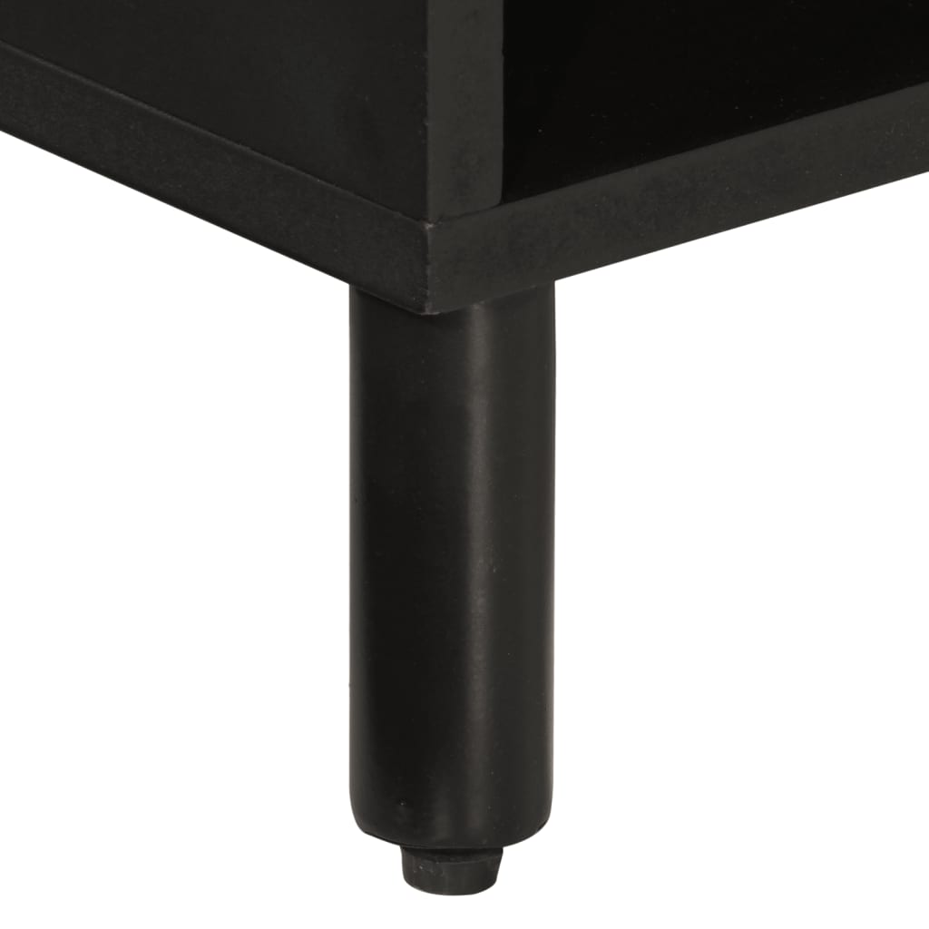 vidaXL Szafka pod telewizor, czarna, 80x31x46 cm, lite drewno mango
