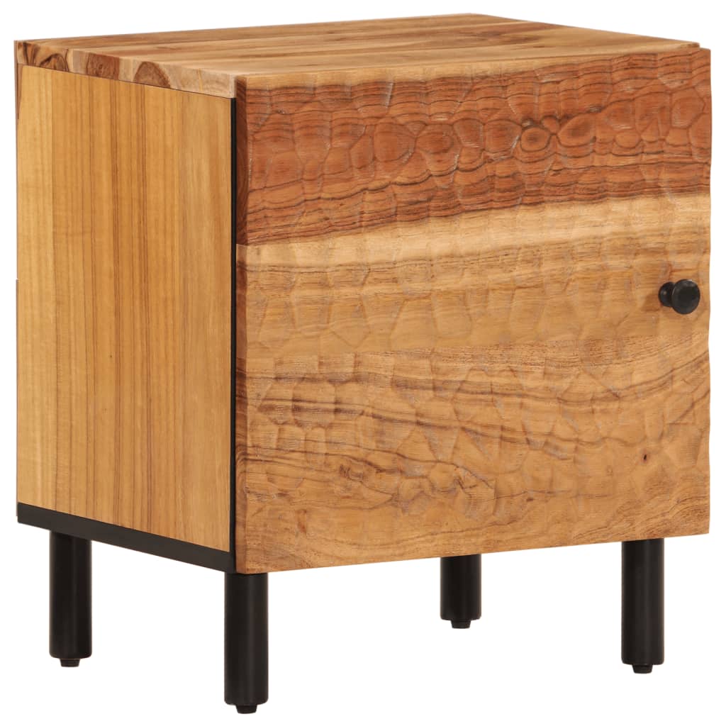 vidaXL Szafki nocne, 2 szt., 40x33x46 cm, lite drewno akacjowe