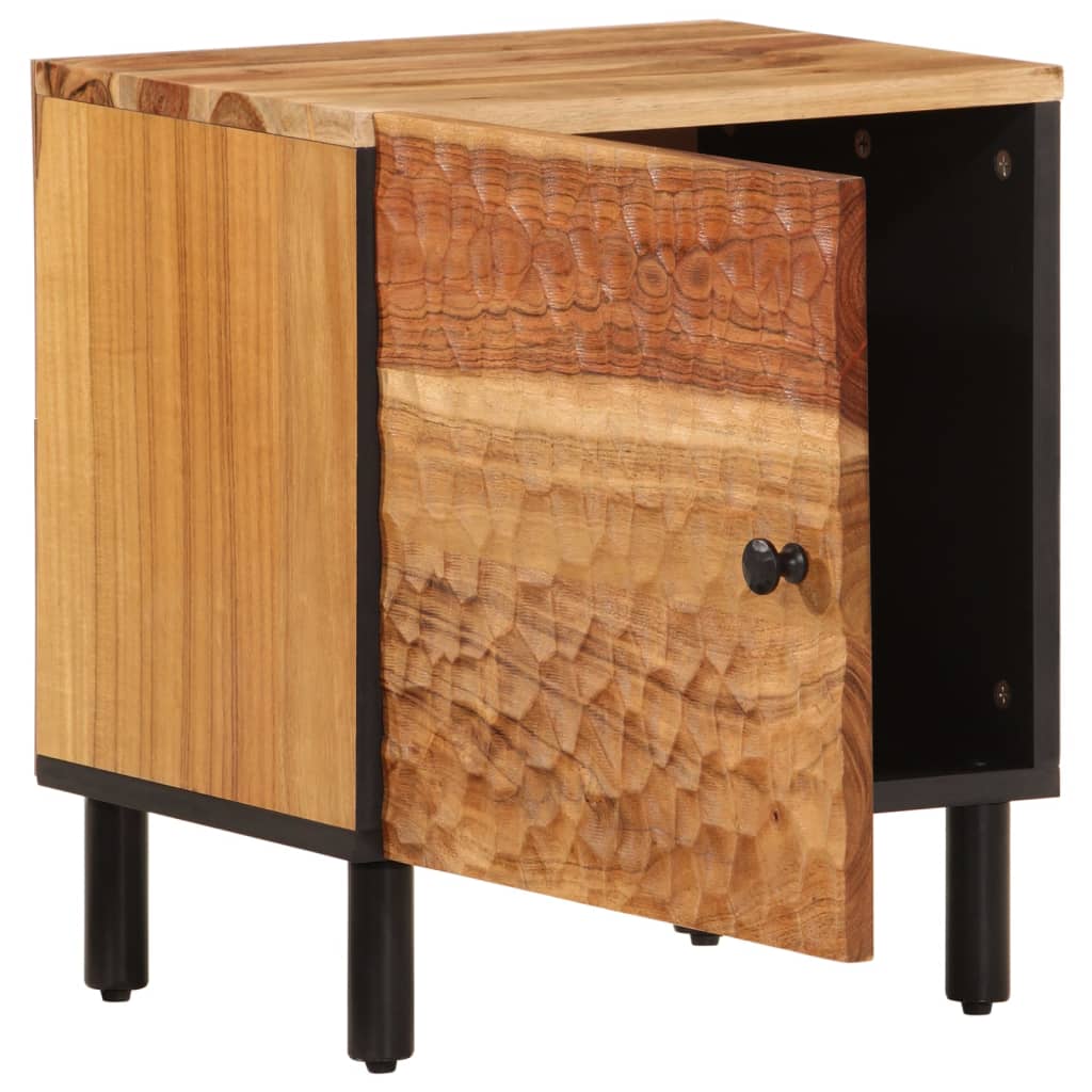 vidaXL Szafki nocne, 2 szt., 40x33x46 cm, lite drewno akacjowe