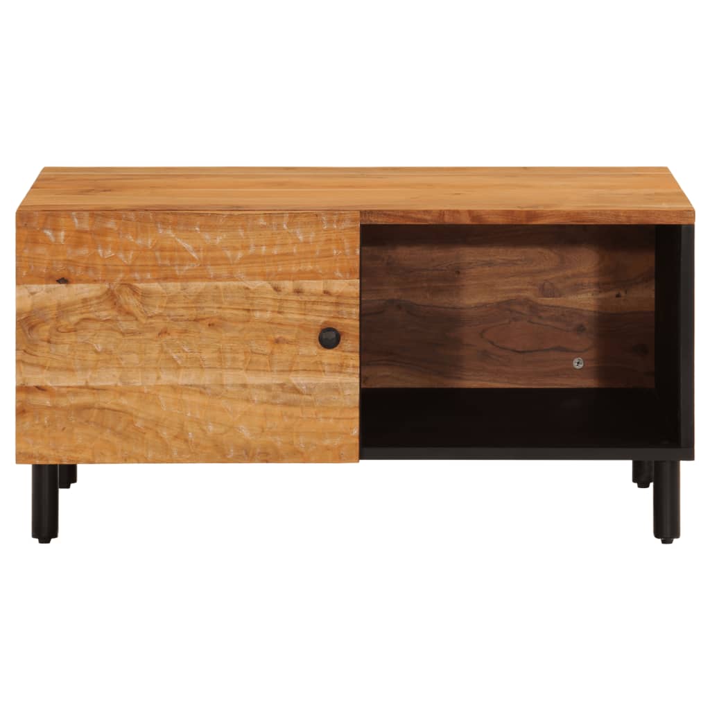 vidaXL Stolik kawowy, 80x50x40 cm, lite drewno akacjowe