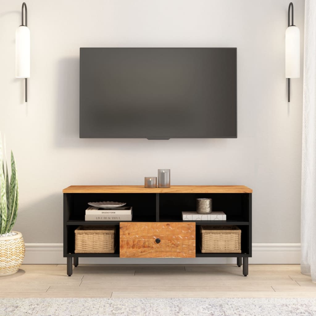 vidaXL Szafka pod telewizor, 100x33x46 cm, lite drewno akacjowe