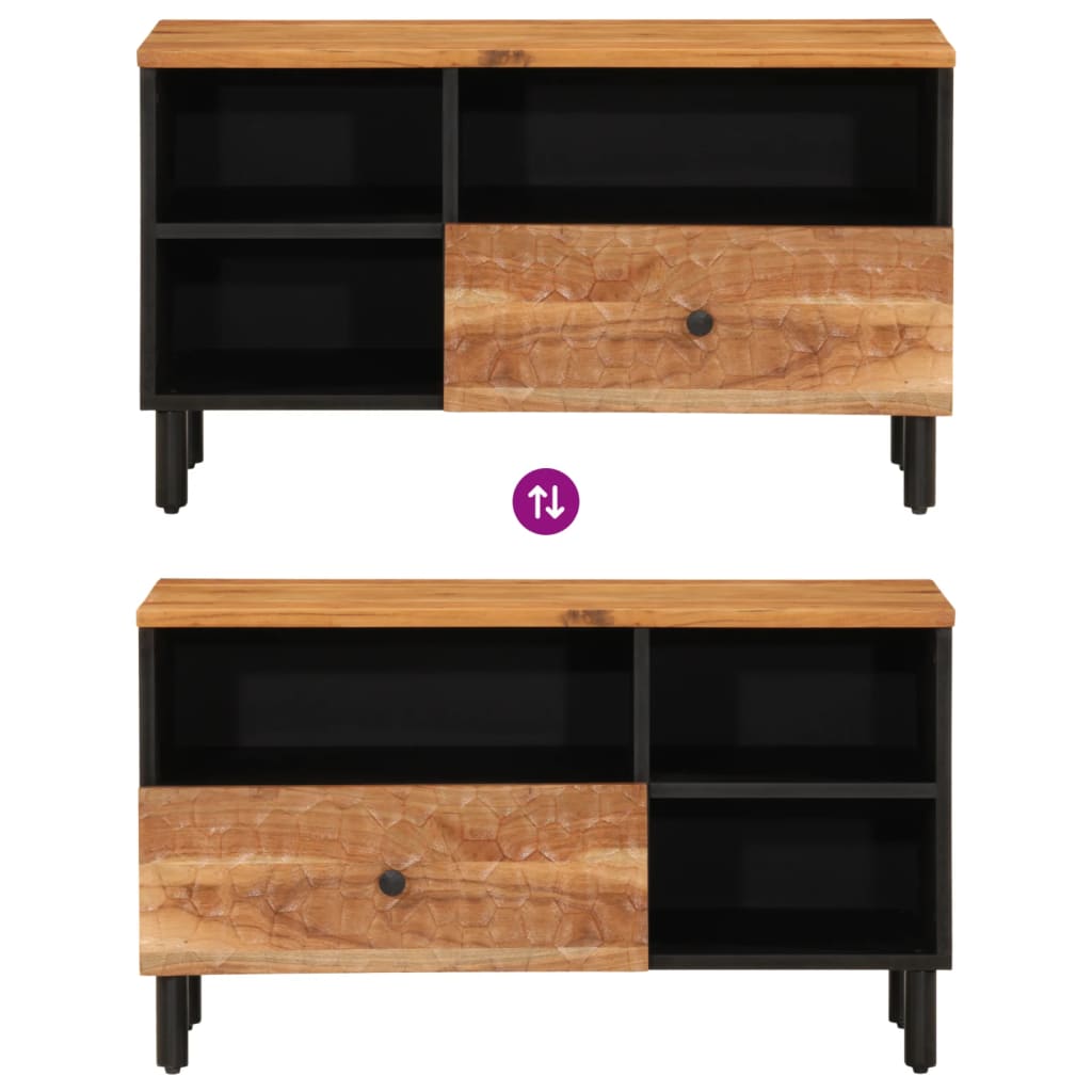 vidaXL Szafka pod telewizor, 80x33x46 cm, lite drewno akacjowe