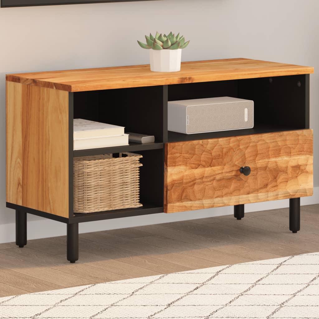 vidaXL Szafka pod telewizor, 80x33x46 cm, lite drewno akacjowe
