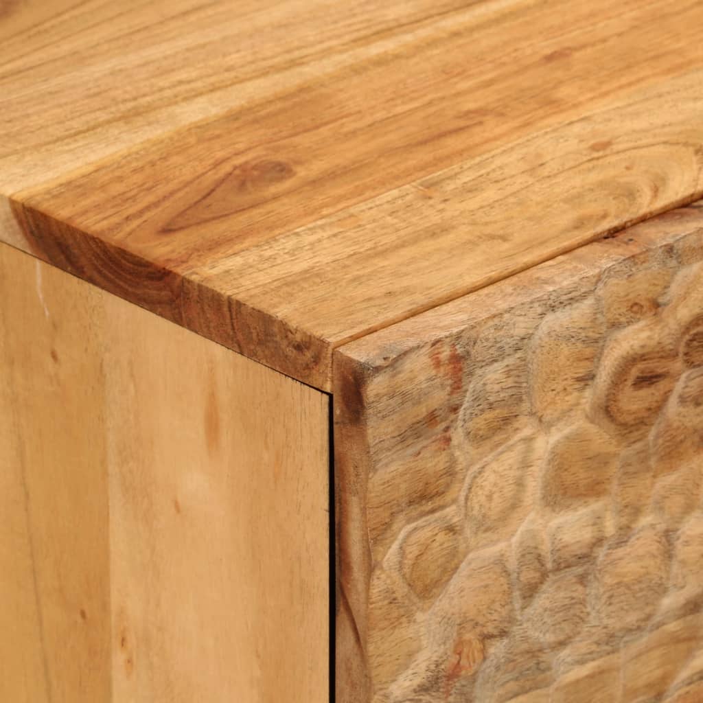 vidaXL Szafka, 80x33x75 cm, lite drewno akacjowe