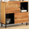 vidaXL Szafka, 80x33x75 cm, lite drewno akacjowe