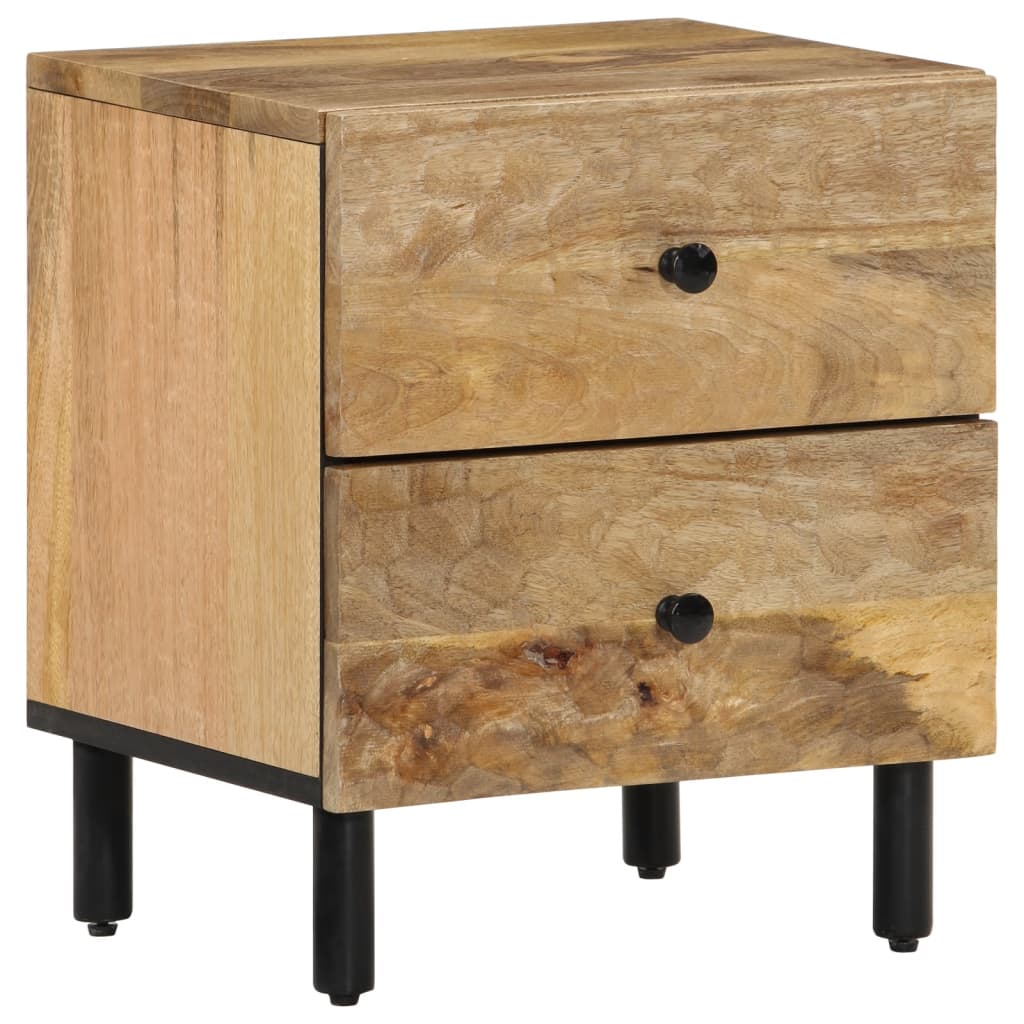vidaXL Szafki nocne, 2 szt., 40x33x46 cm, lite drewno mango