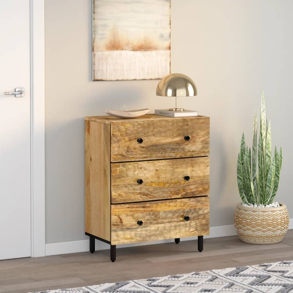 vidaXL Szafka, 60x33x75 cm, lite drewno mango
