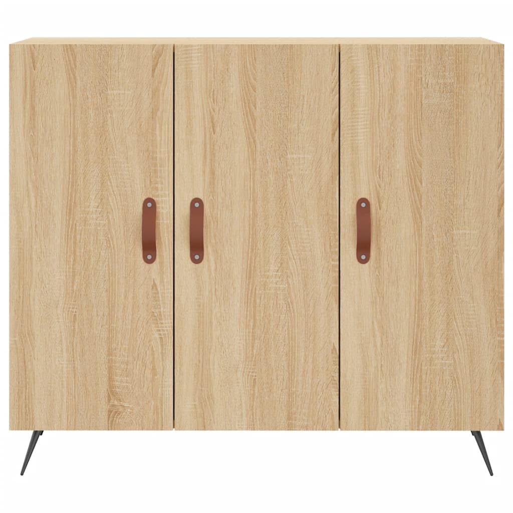 vidaXL Szafka, dąb sonoma, 90x34x80 cm, materiał drewnopochodny