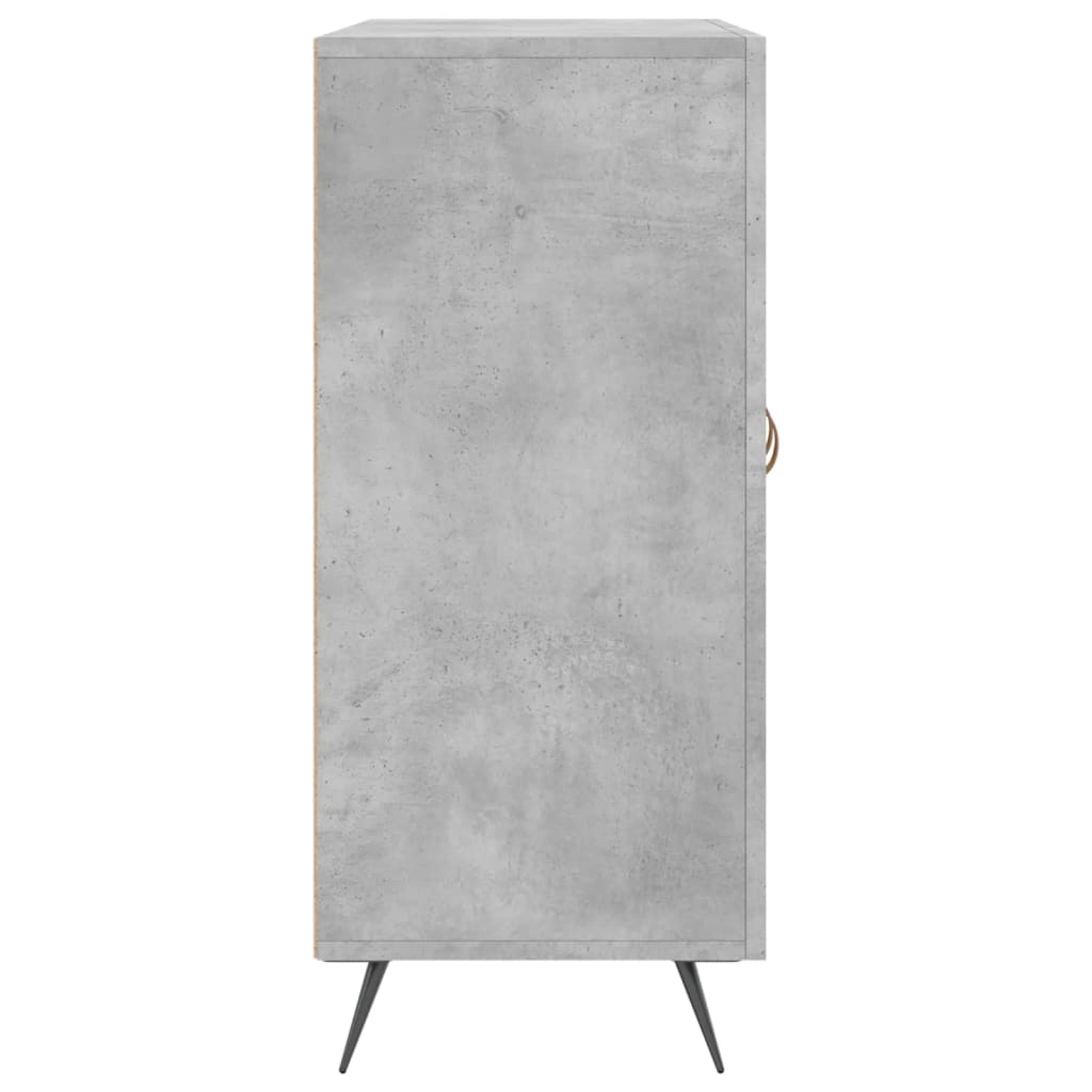 vidaXL Szafka, szarość betonu, 90x34x80 cm, materiał drewnopochodny