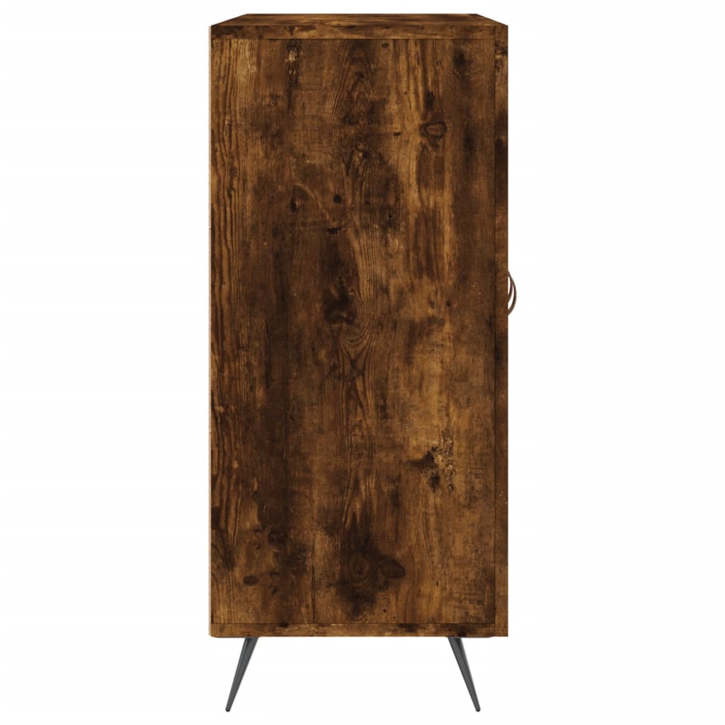 vidaXL Szafka, przydymiony dąb, 90x34x80 cm, materiał drewnopochodny