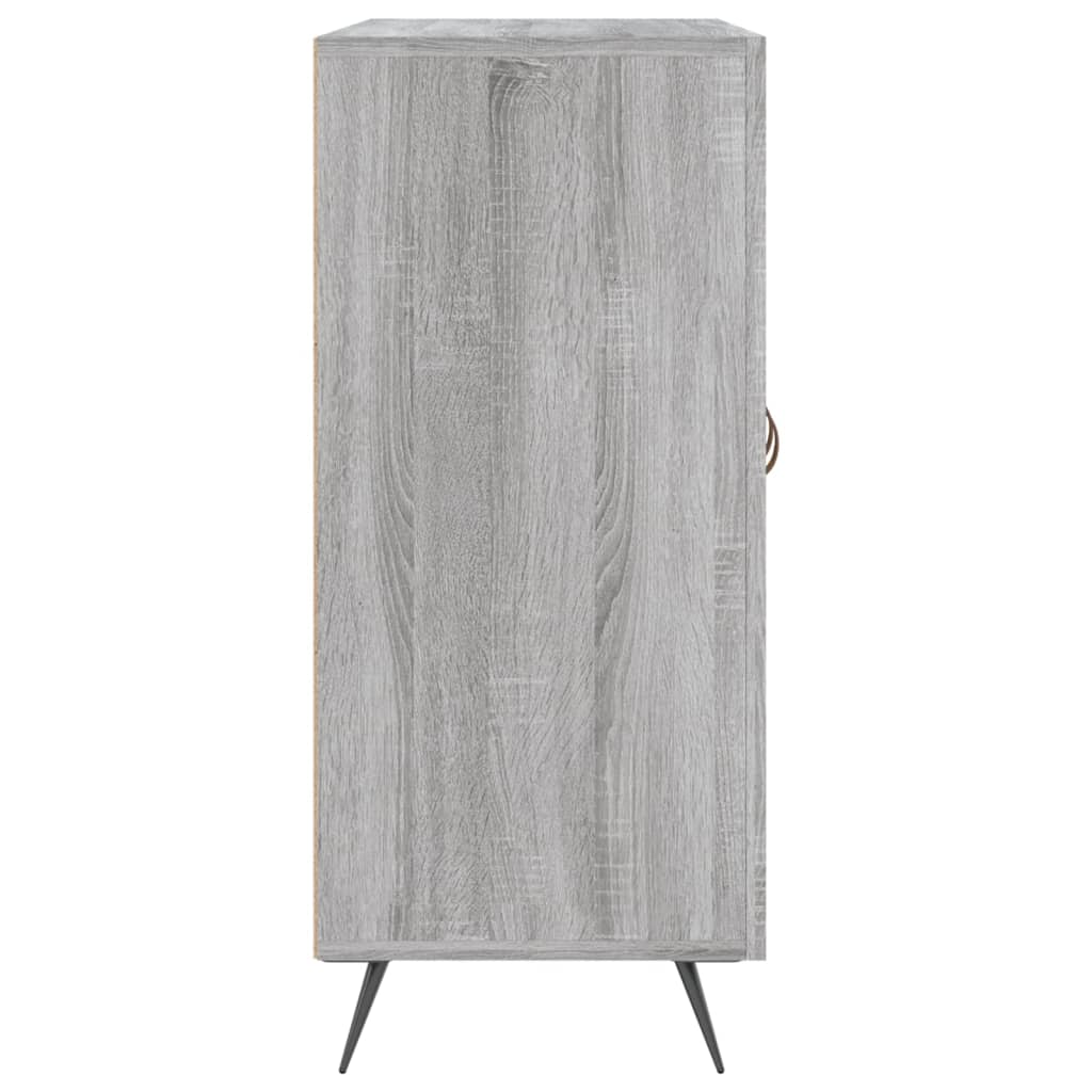 vidaXL Szafka, szary dąb sonoma, 90x34x80 cm, materiał drewnopochodny