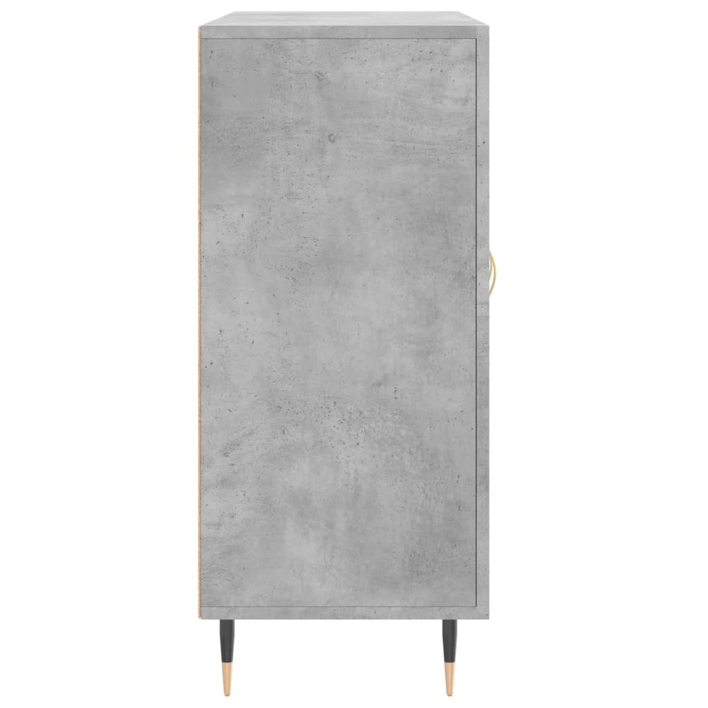 vidaXL Szafka, szarość betonu, 90x34x80 cm, materiał drewnopochodny