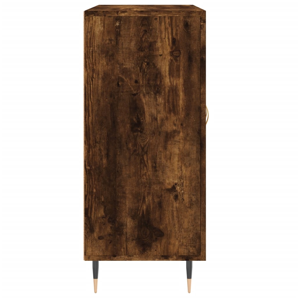 vidaXL Szafka, przydymiony dąb, 90x34x80 cm, materiał drewnopochodny