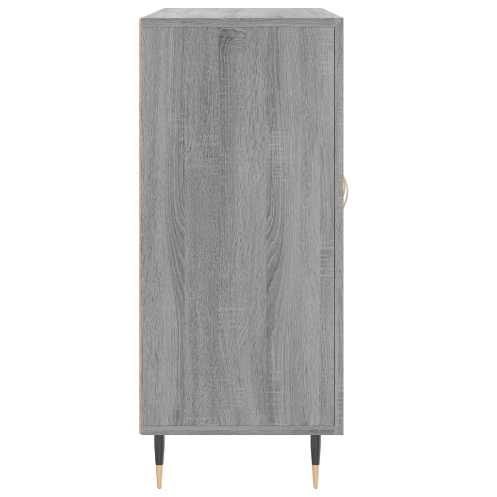 vidaXL Szafka, szary dąb sonoma, 90x34x80 cm, materiał drewnopochodny