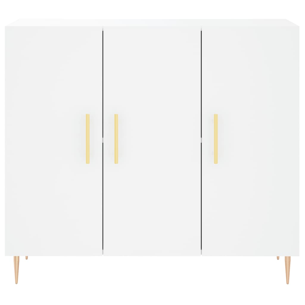 vidaXL Szafka, biała, 90x34x80 cm, materiał drewnopochodny