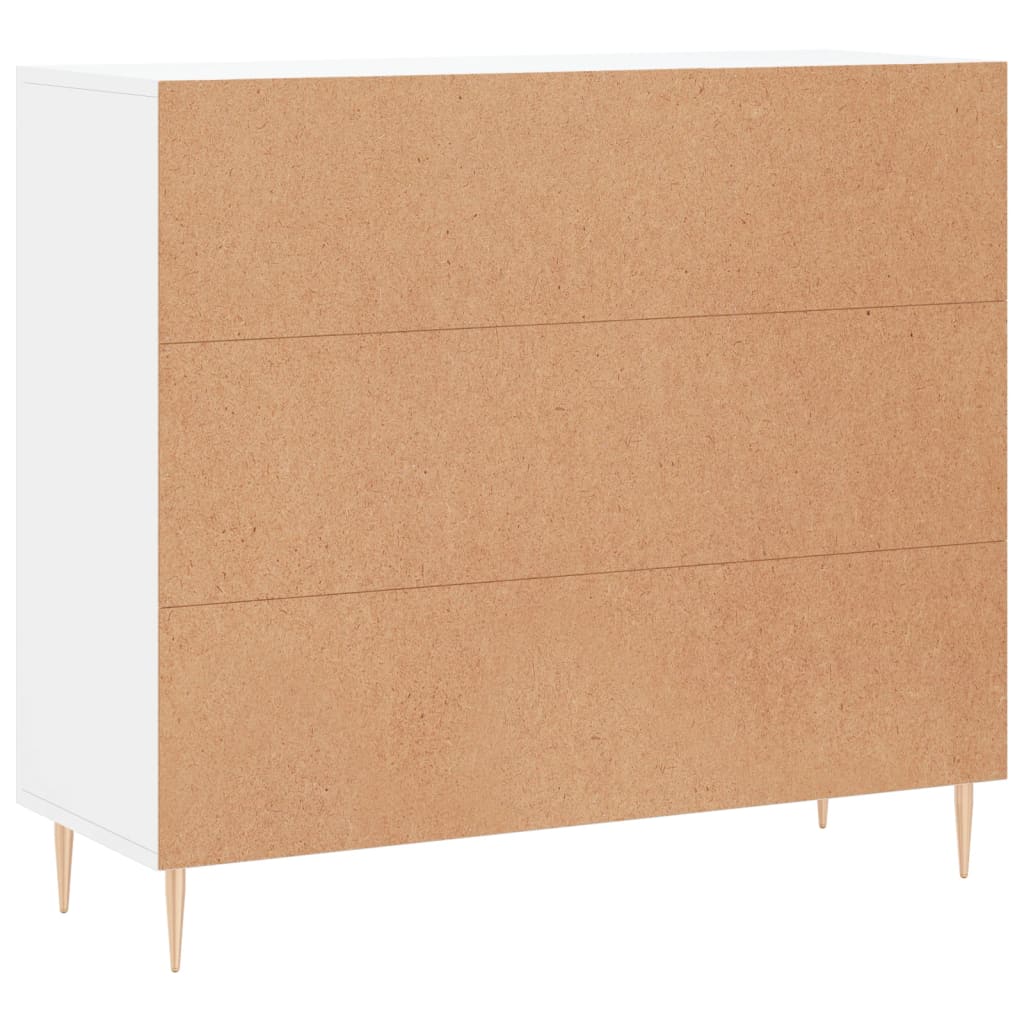vidaXL Szafka, biała, 90x34x80 cm, materiał drewnopochodny