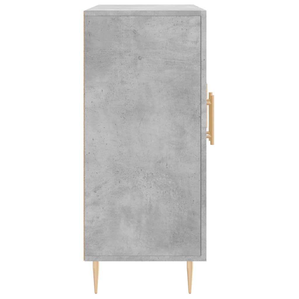 vidaXL Szafka, szarość betonu, 90x34x80 cm, materiał drewnopochodny