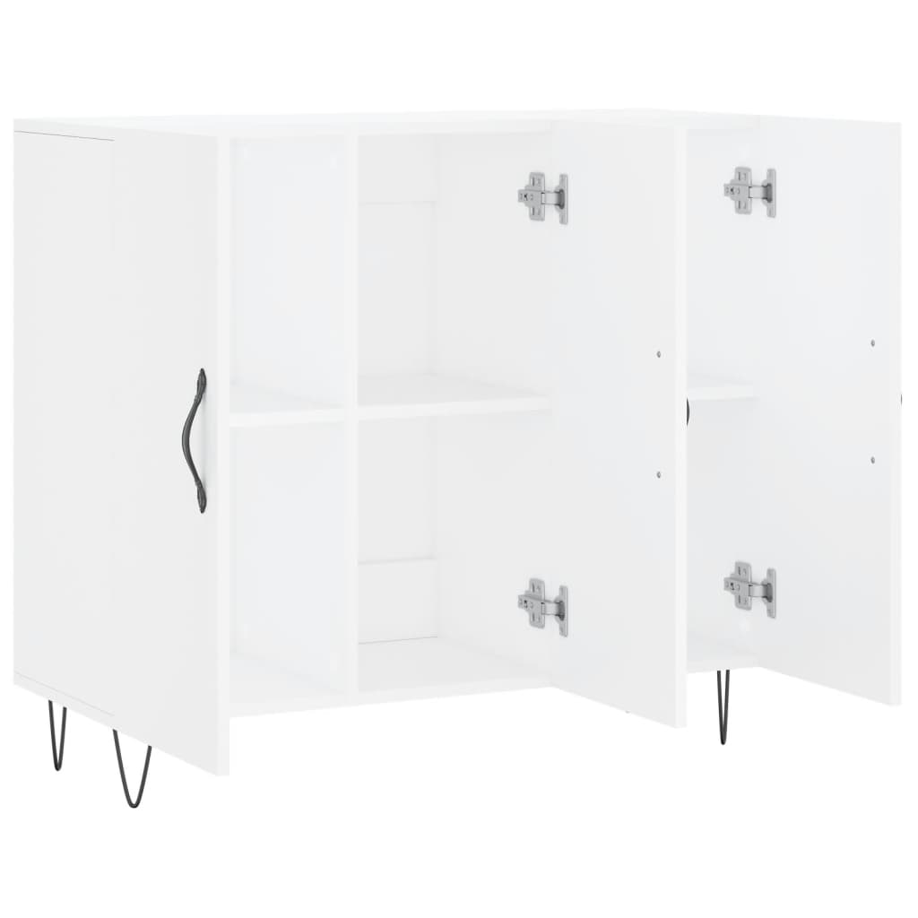 vidaXL Szafka, biała, 90x34x80 cm, materiał drewnopochodny