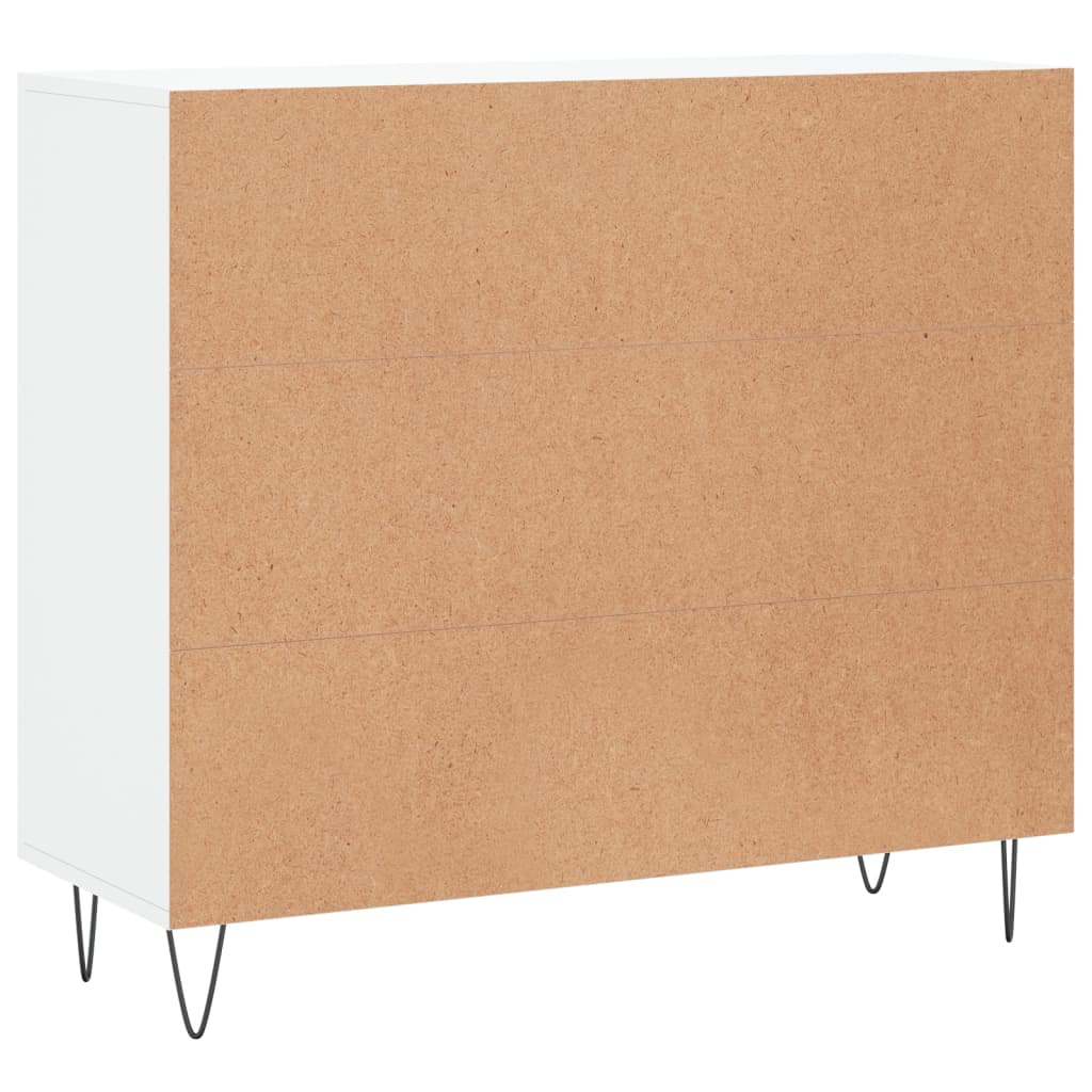 vidaXL Szafka, biała, 90x34x80 cm, materiał drewnopochodny