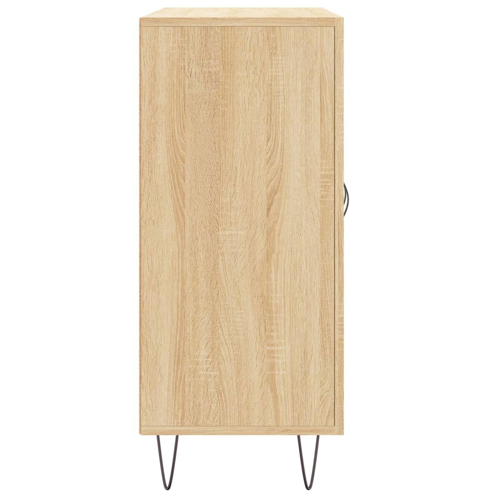 vidaXL Szafka, dąb sonoma, 90x34x80 cm, materiał drewnopochodny
