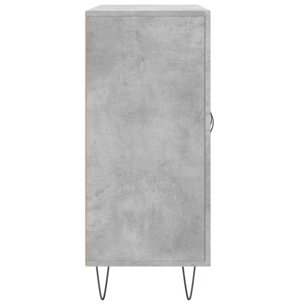 vidaXL Szafka, szarość betonu, 90x34x80 cm, materiał drewnopochodny
