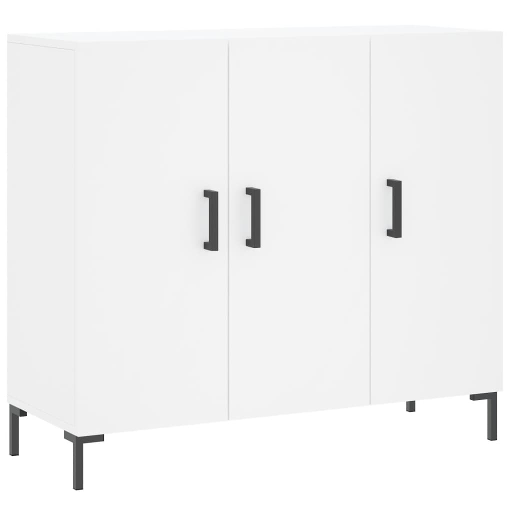 vidaXL Szafka, biała, 90x34x80 cm, materiał drewnopochodny