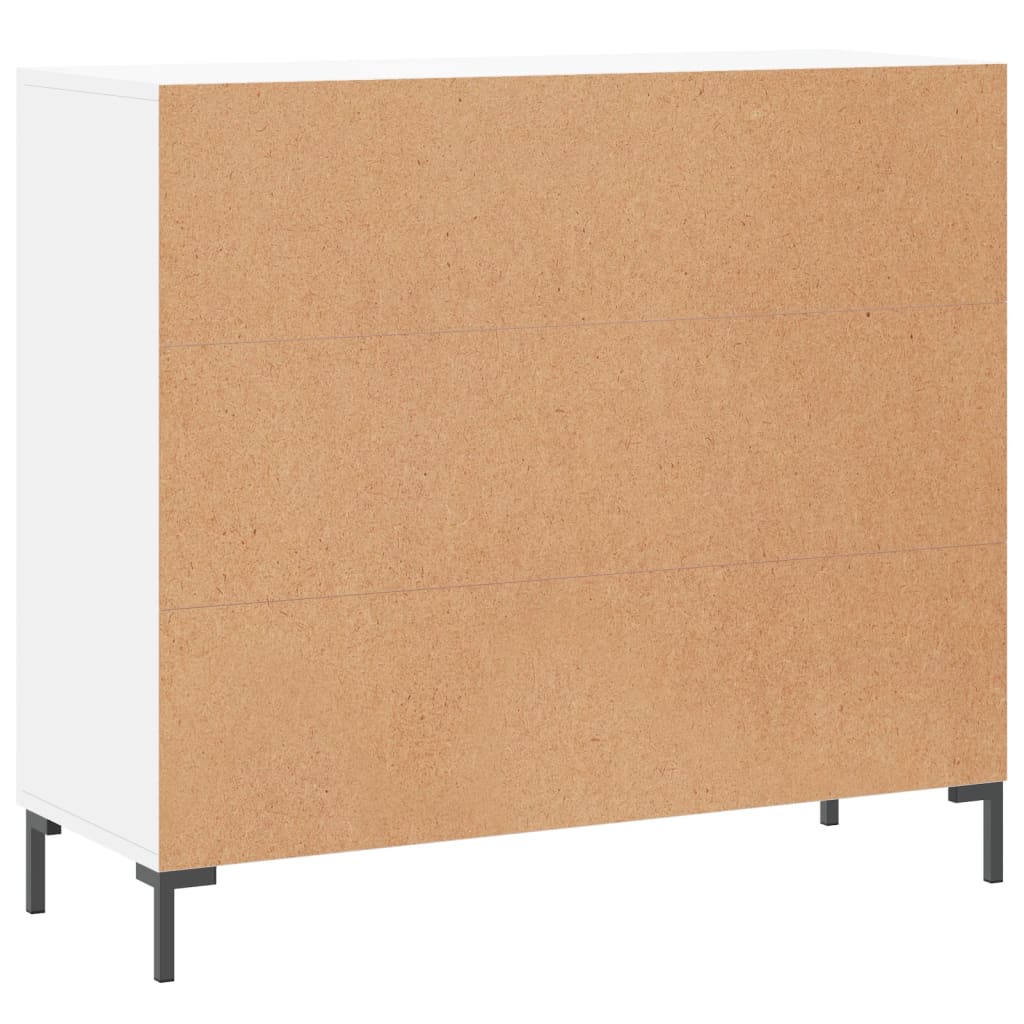 vidaXL Szafka, biała, 90x34x80 cm, materiał drewnopochodny