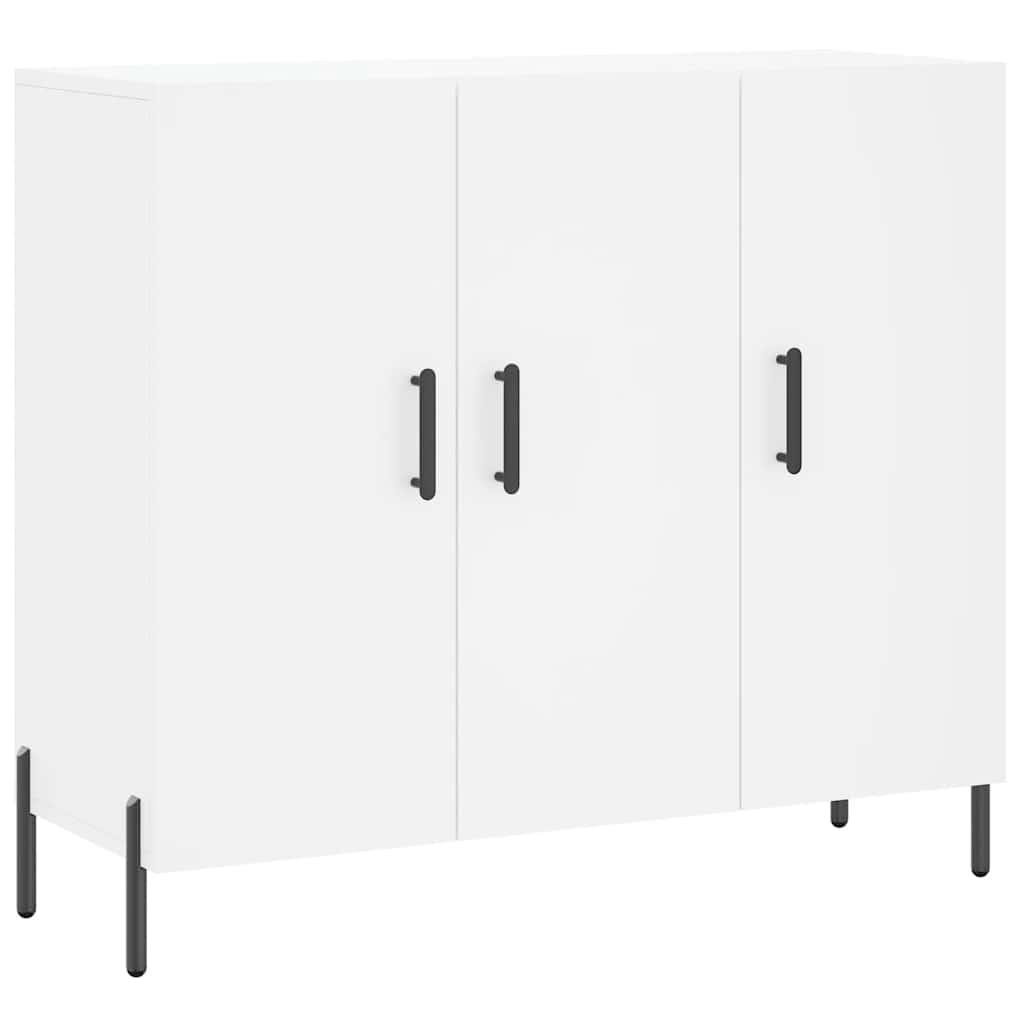 vidaXL Szafka, biała, 90x34x80 cm, materiał drewnopochodny