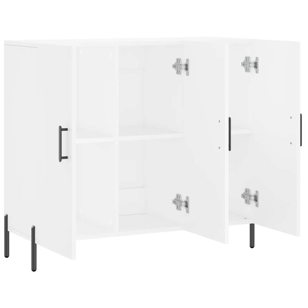 vidaXL Szafka, biała, 90x34x80 cm, materiał drewnopochodny