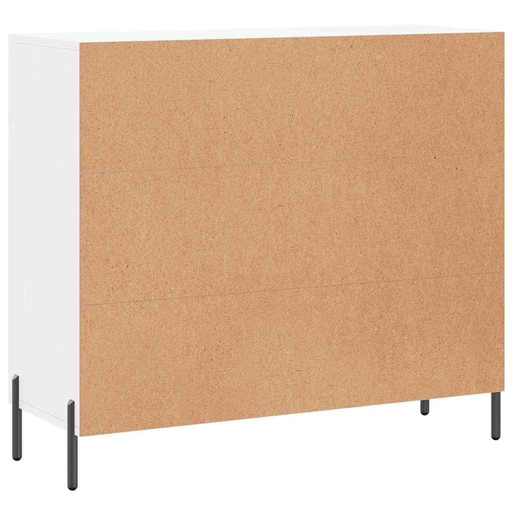 vidaXL Szafka, biała, 90x34x80 cm, materiał drewnopochodny