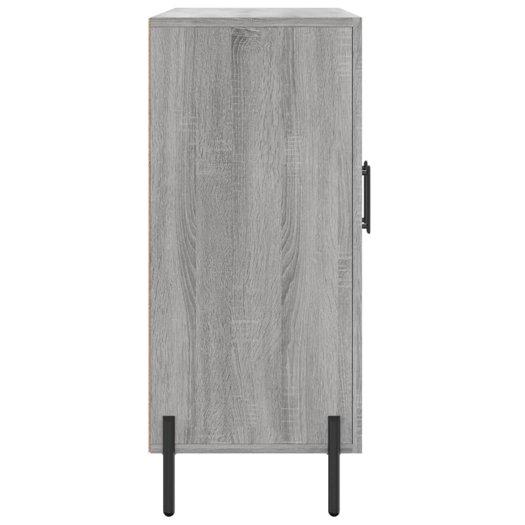 vidaXL Szafka, szary dąb sonoma, 90x34x80 cm, materiał drewnopochodny