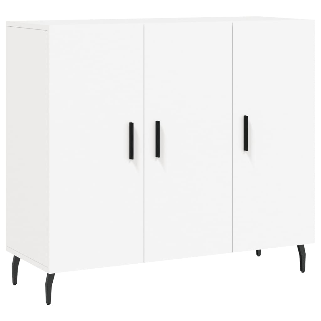 vidaXL Szafka, biała, 90x34x80 cm, materiał drewnopochodny