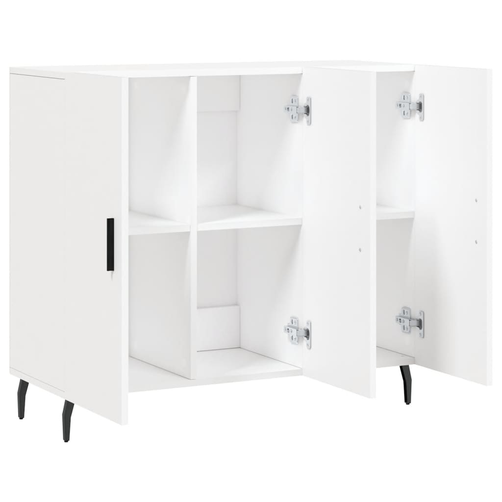 vidaXL Szafka, biała, 90x34x80 cm, materiał drewnopochodny