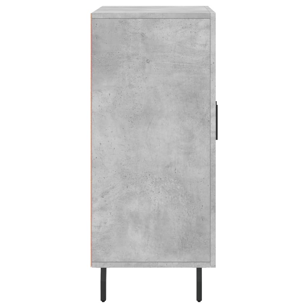 vidaXL Szafka, szarość betonu, 90x34x80 cm, materiał drewnopochodny