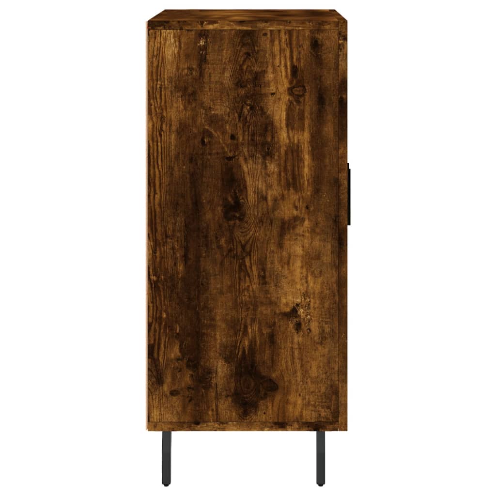 vidaXL Szafka, przydymiony dąb, 90x34x80 cm, materiał drewnopochodny
