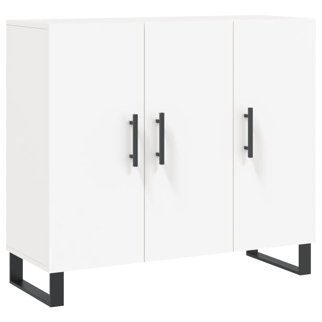 vidaXL Szafka, biała, 90x34x80 cm, materiał drewnopochodny