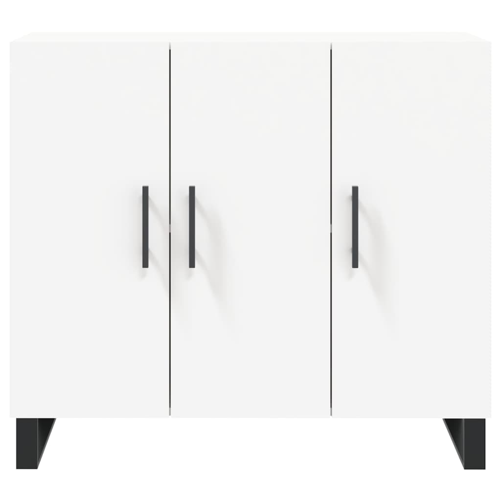 vidaXL Szafka, biała, 90x34x80 cm, materiał drewnopochodny
