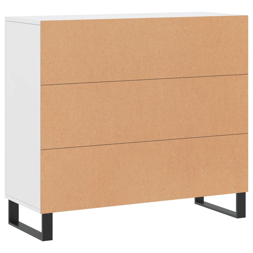 vidaXL Szafka, biała, 90x34x80 cm, materiał drewnopochodny