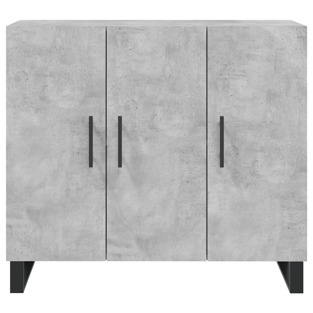 vidaXL Szafka, szarość betonu, 90x34x80 cm, materiał drewnopochodny
