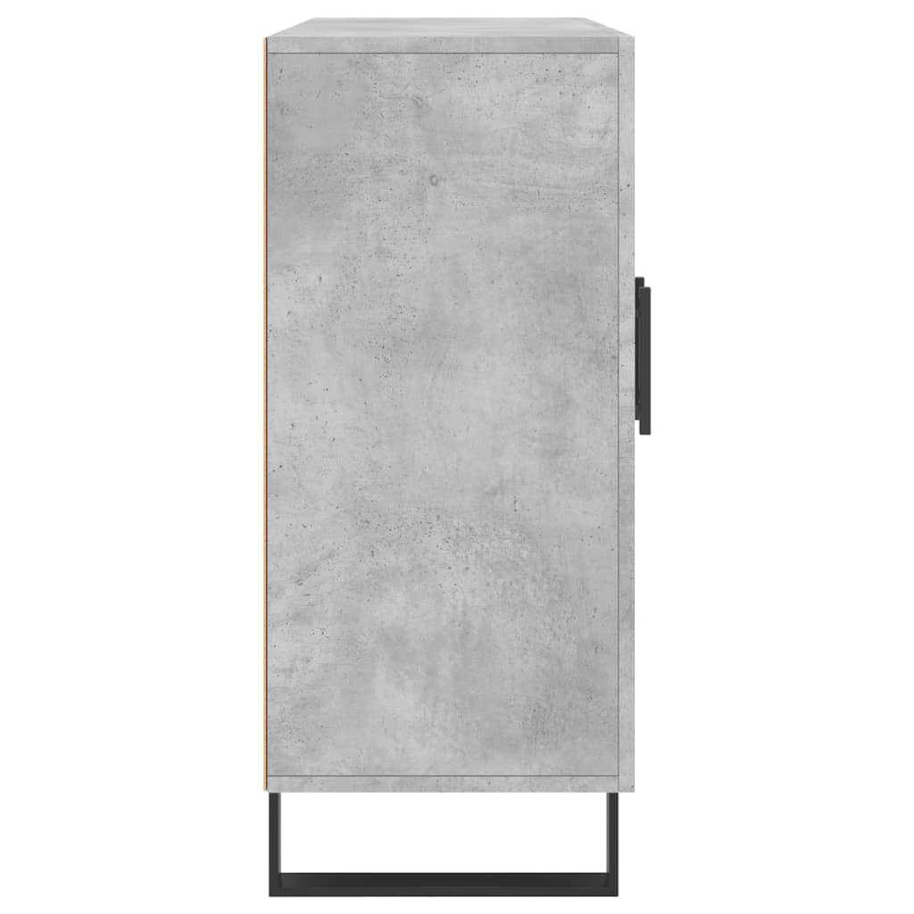 vidaXL Szafka, szarość betonu, 90x34x80 cm, materiał drewnopochodny